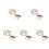 5Pcs Stone Tree Hanging Ornament For Car Rear View Mirror 4