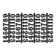 16 Sets Clock Numerals Kit Digital Numbers Replacement For Home Decor