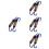 8 Pcs Spring Motorcycle Swivel Hook 8