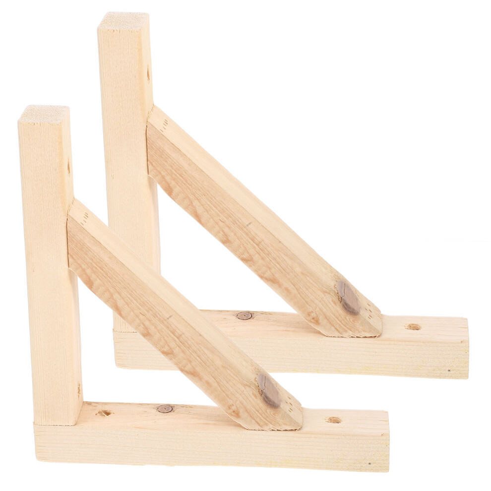 5 Sets Wood Shelf Bracket Triangle Diy Floating Support 031862910374