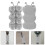 10 Pcs Adjustable Shower Holder Wall Mounted Suction Cup Bracket 11
