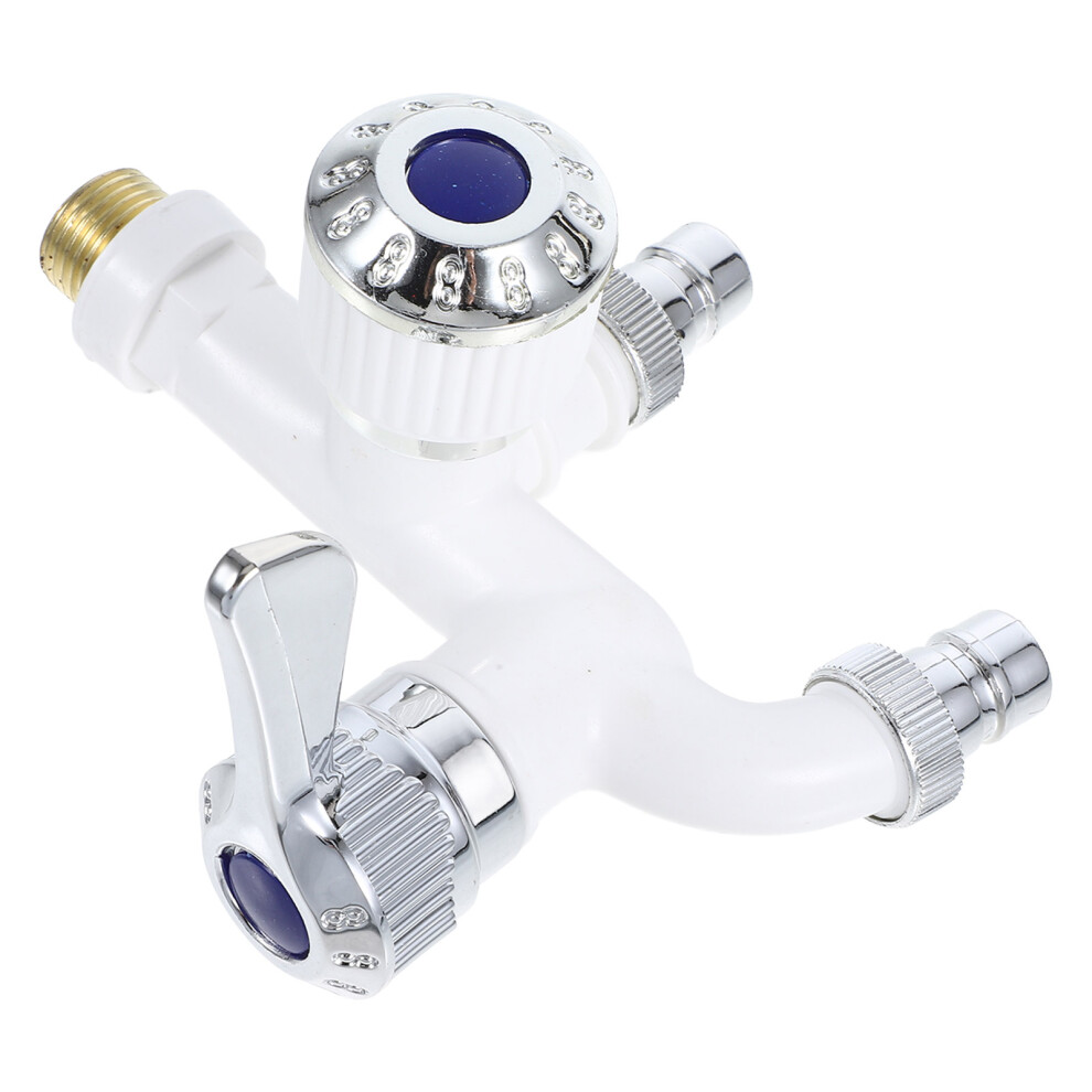 2Pcs Cold Water Faucet Replacement For Washing Machine Dual Outlet 031862909651