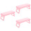 3Pièces Accessoire Repose-Bras Rose Plastique 8
