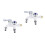 2Pcs Cold Water Faucet Replacement For Washing Machine Dual Outlet 8