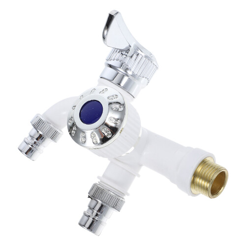 2Pcs Cold Water Faucet Replacement For Washing Machine Dual Outlet 2