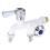 2Pcs Cold Water Faucet Replacement For Washing Machine Dual Outlet 11