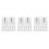 90 Pcs White Plastic C Shape Shower Curtain Hooks Easy Install 6