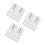90 Pcs White Plastic C Shape Shower Curtain Hooks Easy Install 10