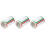 3 Rolls Blank Name Tag Stickers Writing Labels Colorful 4