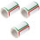 3 Rolls Blank Name Tag Stickers Writing Labels Colorful 3