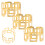 8 Pcs Napkin Ring Party Clasp Serviette Decoration 3