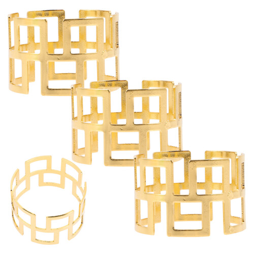 8 Pcs Napkin Ring Party Clasp Serviette Decoration 2