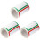 3 Rolls Blank Name Tag Stickers Writing Labels Colorful 2