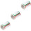 3 Rolls Blank Name Tag Stickers Writing Labels Colorful 5
