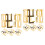 8 Pcs Napkin Ring Party Clasp Serviette Decoration 6