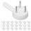 100 Pcs Non Mark Hook Plastic Hardwall Hanger For Picture Frames White 1