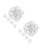 100 Pcs Non Mark Hook Plastic Hardwall Hanger For Picture Frames White 6