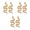 6 Pcs Glitter Rhinestone Snake Patch Applique For Clothing 6