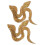 6 Pcs Glitter Rhinestone Snake Patch Applique For Clothing 2