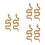 6 Pcs Glitter Rhinestone Snake Patch Applique For Clothing 7