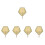 5Pcs Bamboo Woven Fan Portable Summer Fan 7