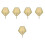 5Pcs Bamboo Woven Fan Portable Summer Fan 6