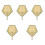 5Pcs Bamboo Woven Fan Portable Summer Fan 5