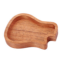 2Pcs Plectrum Holder Guitar Picks Storage Case Light Brown