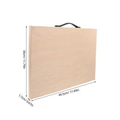 Solid Wood Sketching Board 17.4X11.7X0.6 Inch Smooth Surface 2