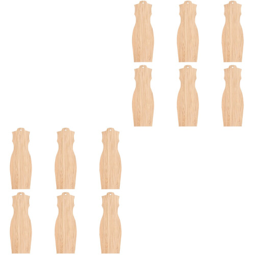 12 Pcs Blank Bamboo Bookmarks For Graffiti 2