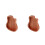 2Pcs Plectrum Holder Guitar Picks Storage Case Light Brown 10