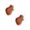 2Pcs Plectrum Holder Guitar Picks Storage Case Light Brown 9