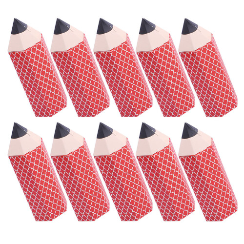 30 Pcs Cartoon Folding Pencil Box Plastic Crayon Storage Container 1