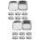 12 Pcs Empty Organizer Iron Sample Box Rectangular Storage Container 9