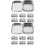 12 Pcs Empty Organizer Iron Sample Box Rectangular Storage Container 7