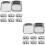 12 Pcs Empty Organizer Iron Sample Box Rectangular Storage Container 8