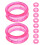 20 Pcs Silicone Finger Protector Rings For Grooming Shears Scissors Pink 1