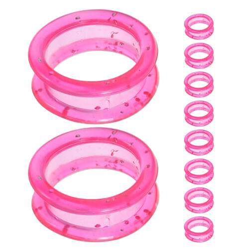 20 Pcs Silicone Finger Protector Rings For Grooming Shears Scissors Pink