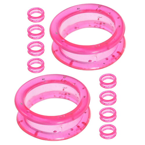 20 Pcs Silicone Finger Protector Rings For Grooming Shears Scissors Pink 1