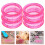 20 Pcs Silicone Finger Protector Rings For Grooming Shears Scissors Pink 11