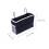 2 Pcs Felt Hanging Bedside Storage Bag For Dorm Car Bed Rails Black 1
