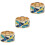 3 Pcs Scarf Ring Buckle Smooth Titanium Steel Dressing Accessory 5