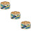 3 Pcs Scarf Ring Buckle Smooth Titanium Steel Dressing Accessory 9