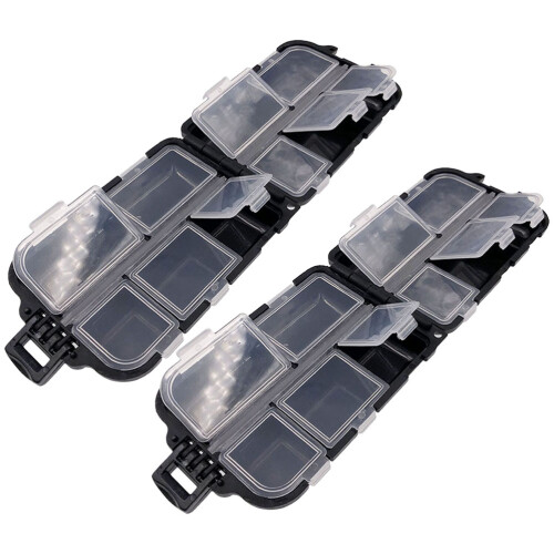 6 Pcs Compact Fishing Tackle Organizer Box Lure Container Accessories
