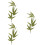 3Pcs Leaf Design Embroidered Bamboo Cloth Iron On Patch Decor 9
