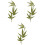 3Pcs Leaf Design Embroidered Bamboo Cloth Iron On Patch Decor 5