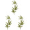 3Pcs Leaf Design Embroidered Bamboo Cloth Iron On Patch Decor 4