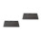 2 Pcs Pu Table Mat Heat-Resistant Square Coaster For Cup Glass 10