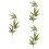 3Pcs Leaf Design Embroidered Bamboo Cloth Iron On Patch Decor 8