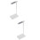 2 Pcs Universal Headset Earphone Hanger Holder Stand Rack Silver 7